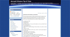 Desktop Screenshot of mswindowstips.blogspot.com