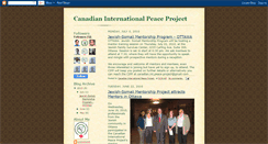 Desktop Screenshot of canadianinternationalpeaceproject.blogspot.com