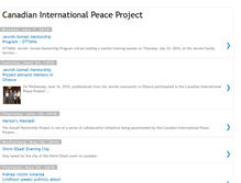 Tablet Screenshot of canadianinternationalpeaceproject.blogspot.com