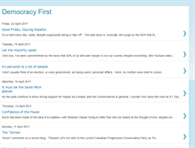 Tablet Screenshot of democracyfirst1.blogspot.com