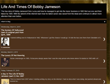 Tablet Screenshot of lifeandtimesofbobbyjameson.blogspot.com