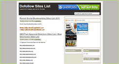 Desktop Screenshot of dofollowsiteslist.blogspot.com