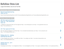 Tablet Screenshot of dofollowsiteslist.blogspot.com