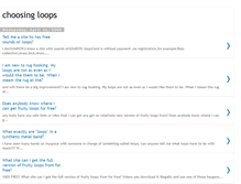 Tablet Screenshot of choosing-loops.blogspot.com
