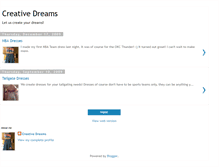 Tablet Screenshot of creativedreamsok.blogspot.com