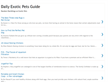 Tablet Screenshot of dailyexoticpetsguide.blogspot.com