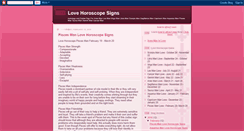 Desktop Screenshot of lovehoroscopesigns.blogspot.com