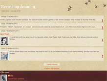 Tablet Screenshot of neverstopdreaming-edie.blogspot.com