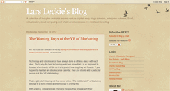 Desktop Screenshot of larsleckie.blogspot.com