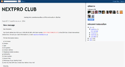 Desktop Screenshot of nextproclub.blogspot.com