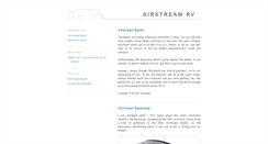 Desktop Screenshot of airstreamrv.blogspot.com