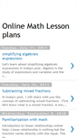 Mobile Screenshot of onlinemathlessonplans.blogspot.com