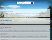 Tablet Screenshot of dinosaurtheatre.blogspot.com