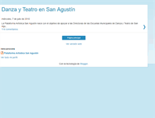 Tablet Screenshot of plataformaartisticasanagustin.blogspot.com