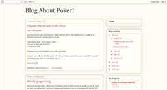 Desktop Screenshot of blogaboutpoker.blogspot.com