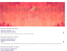 Tablet Screenshot of christinamaldonado.blogspot.com