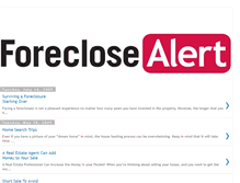 Tablet Screenshot of foreclosealert.blogspot.com