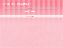 Tablet Screenshot of 365thingsloveinlife.blogspot.com