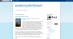 Desktop Screenshot of anatomyofcriticism.blogspot.com