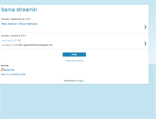 Tablet Screenshot of barca-stream.blogspot.com