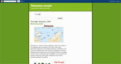 Desktop Screenshot of malaysian-people.blogspot.com