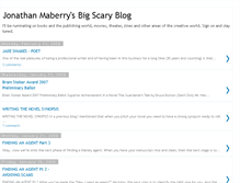 Tablet Screenshot of jonathanmaberry.blogspot.com