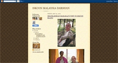 Desktop Screenshot of iskconmalaysiadarshan.blogspot.com