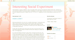 Desktop Screenshot of interestingsocialexperiment.blogspot.com