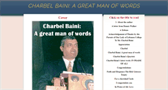 Desktop Screenshot of charbelbainigreatmanofwords.blogspot.com