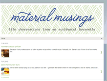 Tablet Screenshot of mtrlmusings.blogspot.com