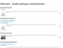 Tablet Screenshot of etudespolitiquesinternationales.blogspot.com