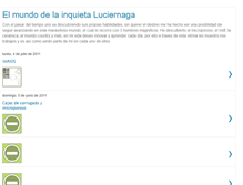Tablet Screenshot of luciernagayelarte.blogspot.com