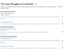 Tablet Screenshot of karthithinks.blogspot.com