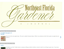 Tablet Screenshot of northeastfloridagardener.blogspot.com