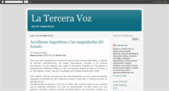 Desktop Screenshot of laterceravoz.blogspot.com