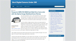 Desktop Screenshot of best-digitalcameraunder200.blogspot.com
