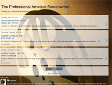 Tablet Screenshot of professionalamateurwriter.blogspot.com