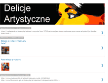 Tablet Screenshot of delicje-artystyczne.blogspot.com