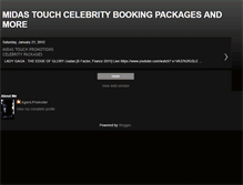 Tablet Screenshot of midastouchcelebritybookingpackages.blogspot.com