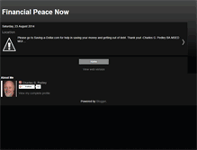 Tablet Screenshot of financial-peace-now.blogspot.com