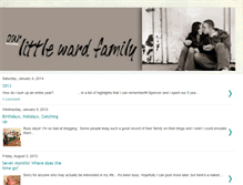 Tablet Screenshot of littlewardfamily.blogspot.com