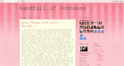 Desktop Screenshot of handfullofjohnsons.blogspot.com