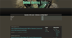 Desktop Screenshot of onlinegamingnation.blogspot.com