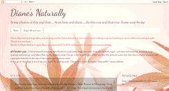 Desktop Screenshot of dianesnaturally.blogspot.com