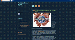 Desktop Screenshot of fashiongoneright.blogspot.com