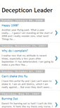 Mobile Screenshot of decepticon-leader.blogspot.com