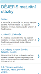 Mobile Screenshot of dejepis-maturita.blogspot.com