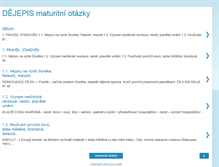 Tablet Screenshot of dejepis-maturita.blogspot.com
