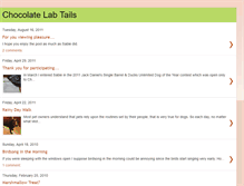 Tablet Screenshot of chocolatelabtails.blogspot.com