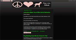 Desktop Screenshot of peacelovepitbulls.blogspot.com